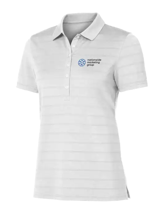 Callaway Womens Bright White Ventilated Polo w/Nationwide Logo
