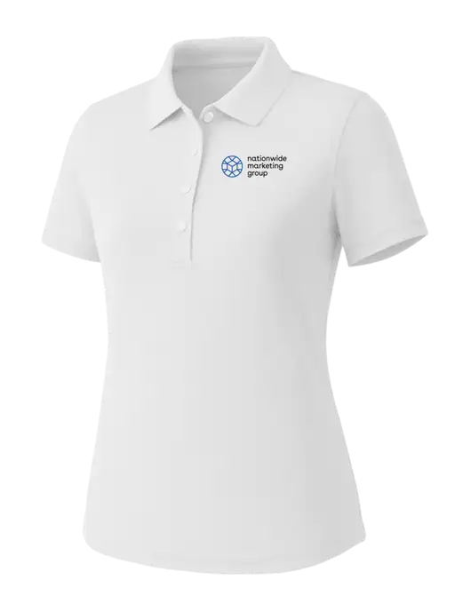 Callaway Womens Core Bright White Performance Polo w/Nationwide Logo