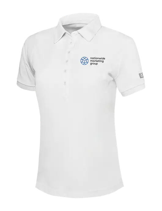 OGIO Womens Bright White Jewel Polo w/Nationwide Logo