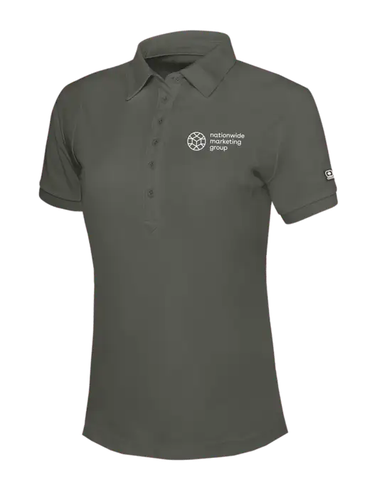 OGIO Womens Medium Grey Jewel Polo w/Nationwide Logo
