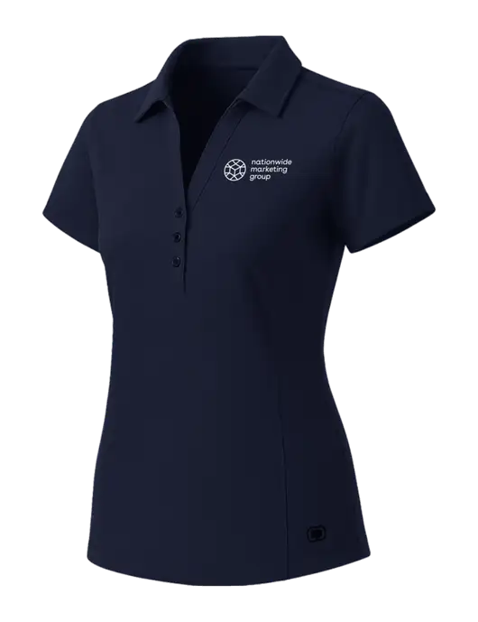 OGIO Womens Navy ONYX Polo w/Nationwide Logo
