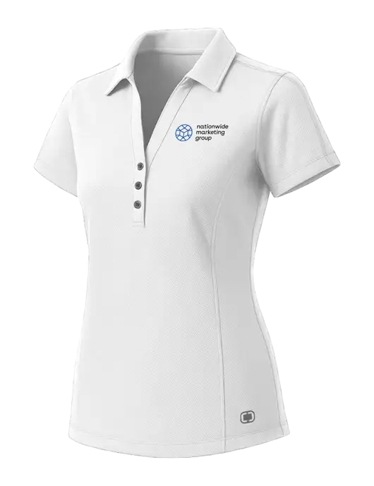OGIO Womens White ONYX Polo w/Nationwide Logo