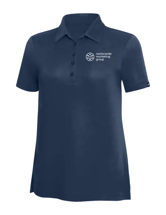 TravisMathew Navy Solid Womens Oceanside Polo w/Nationwide Logo