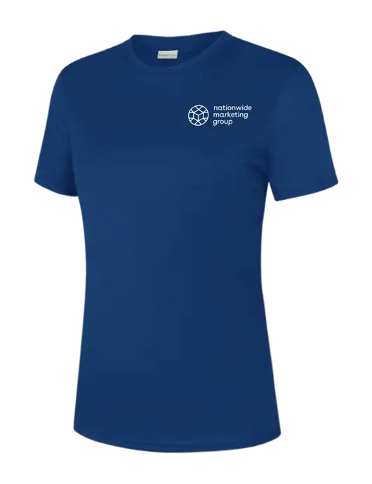 Womens Royal PosiCharge Competitor Tee w/Nationwide Logo