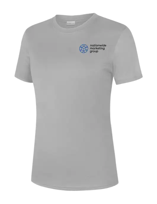  Womens Light Grey PosiCharge Competitor Tee w/Nationwide Logo