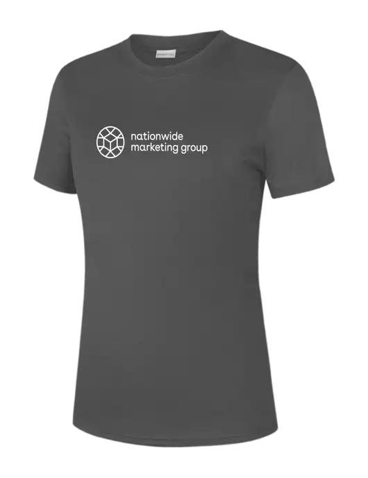  Womens Dark Grey PosiCharge Competitor Tee w/Nationwide Logo