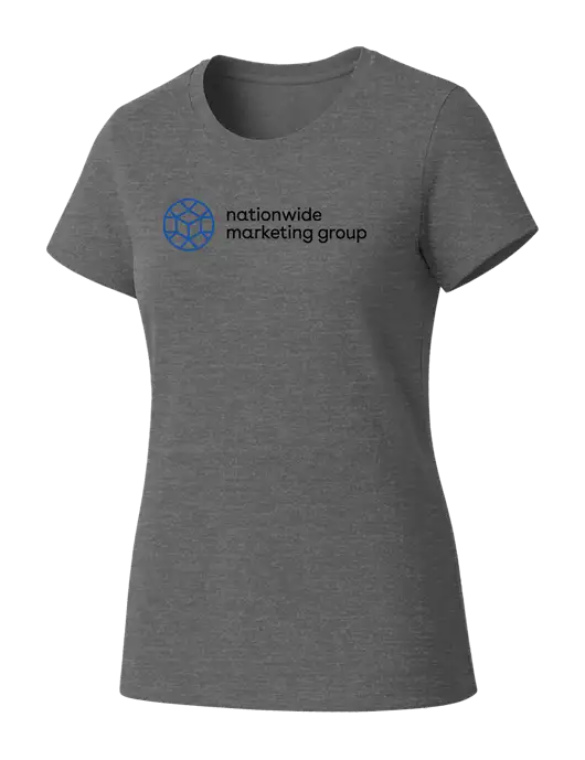 Womens Seriously Soft Grey Frost T-Shirt w/Nationwide Logo