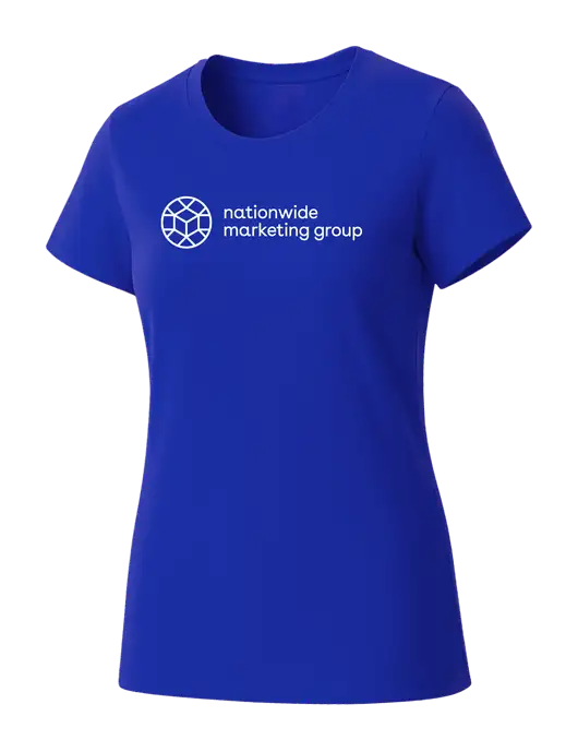 Womens Seriously Soft Royal T-Shirt w/Nationwide Logo