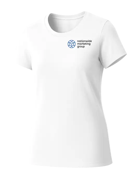 Womens Seriously Soft White T-Shirt w/Nationwide Logo