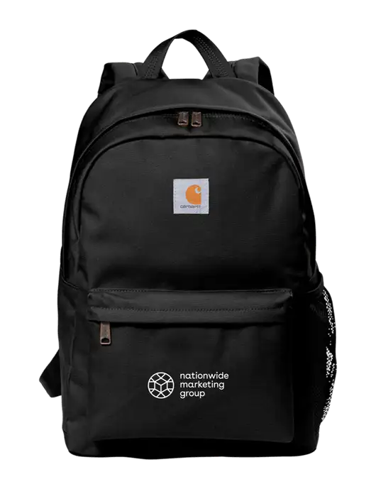 Carhartt Black Canvas Backpack w/Nationwide Logo