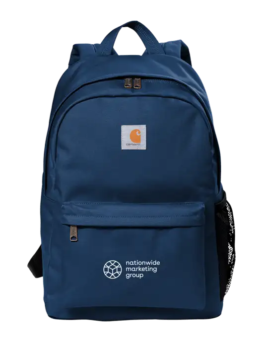 Carhartt Navy Canvas Backpack w/Nationwide Logo