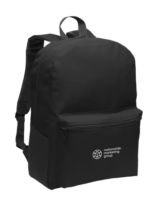 Casual Black Lightweight Laptop Backpack w/Nationwide Logo