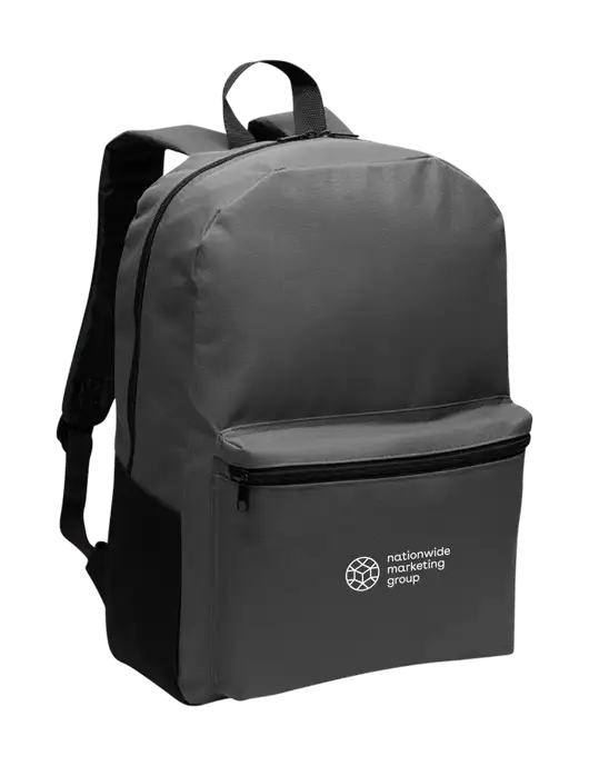Casual Dark Charcoal Lightweight Laptop Backpack w/Nationwide Logo