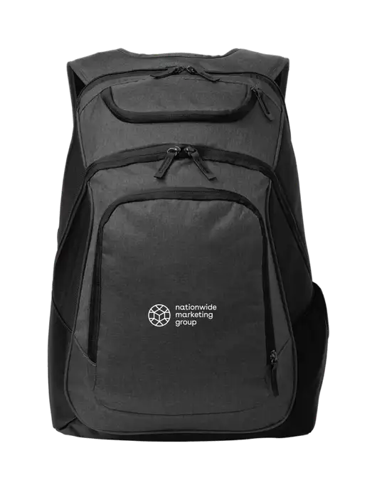 Executive Graphite Heather/Black Laptop Backpack w/Nationwide Logo