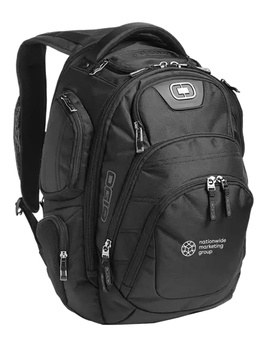 OGIO Black Stratagem Laptop Backpack w/Nationwide Logo