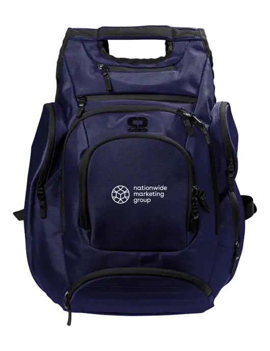 OGIO Navy Metro Ballistic Laptop Backpack w/Nationwide Logo