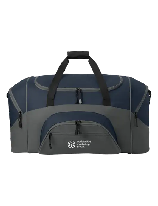 Standard Colorblock Navy/Dark Grey Sport Duffel w/Nationwide Logo