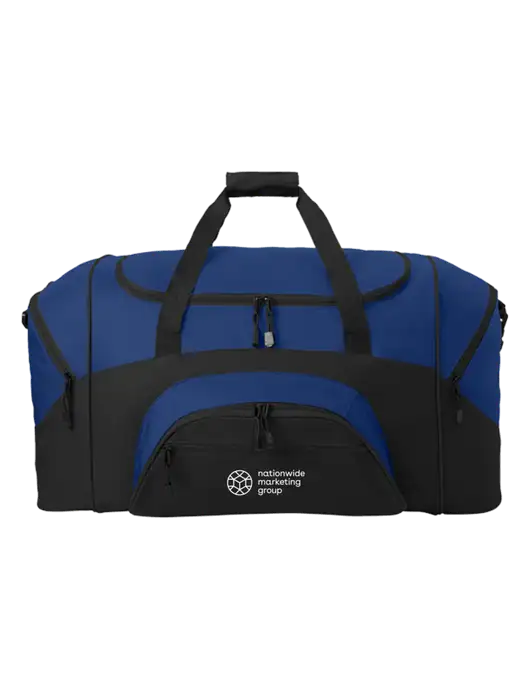 Standard Colorblock Royal/Black Sport Duffel w/Nationwide Logo